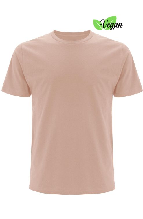 Produktfoto von vorne eines veganen Damen T-Shirts in der Farbe Rosa