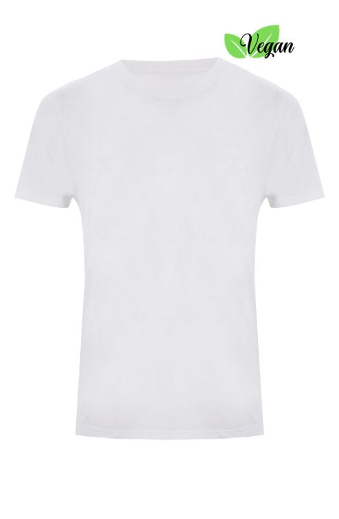 Vorderansicht eines veganen T-Shirts Vulpos in der Farbe Weiss