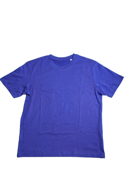 Vollansicht eines hellblauen Unisex T-Shirts