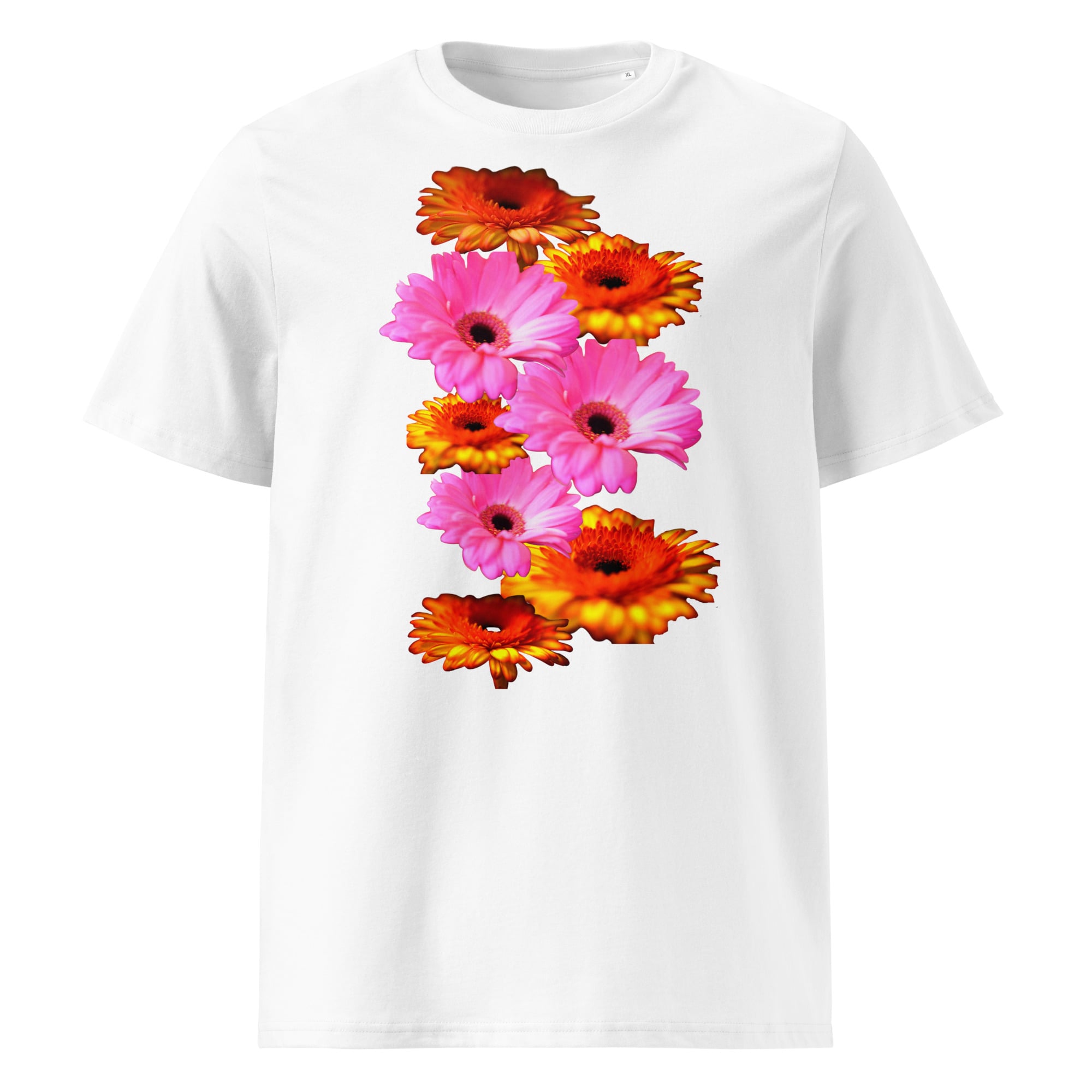 ein cooles Oberteil für Damen als Blumen T-Shirt 